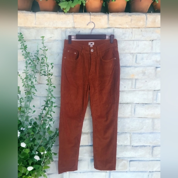 River Island Pants - River Island Rust Jumbo Cord Trousers 10 uk Corduroy Pants Autumnal